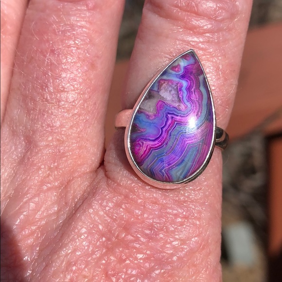 BOUTIQUE MEXICAN LAGUNA LACE 925 SILVER RING, 8.5 - Picture 7 of 8